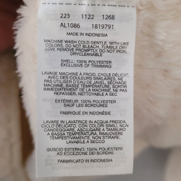 Columbia Fire Side II Sherpa Full-Zip Jacket Size M Ivory NWOT - Picture 5 of 12